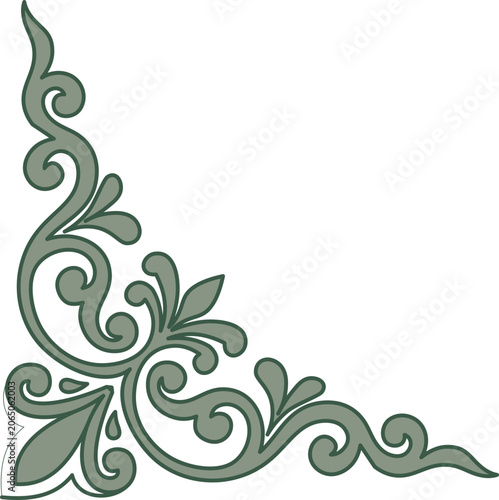 Elegant Decoratiove Vintage Ornate Flourish Element