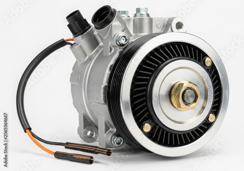 Electric car fan motor with cooling fan