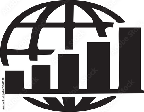vector illustration of a globe