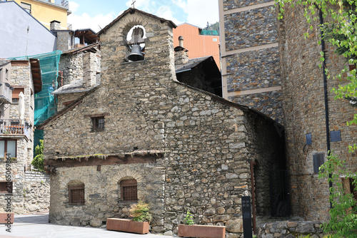 Tablou pe pânză Church of Sant Miquel de la Mosquera in Encamp, Andorra