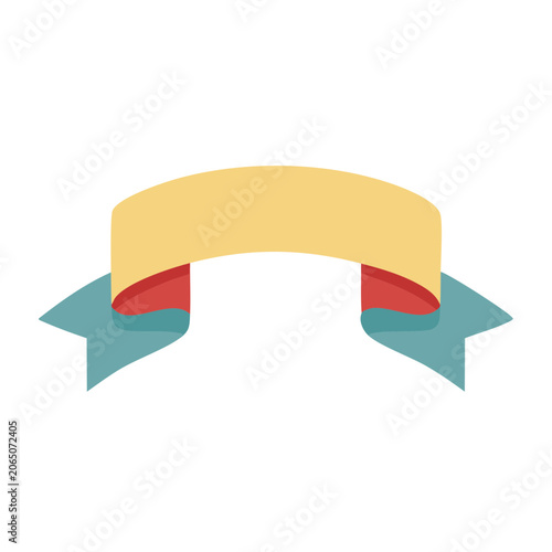 Flat design award ribbon icon