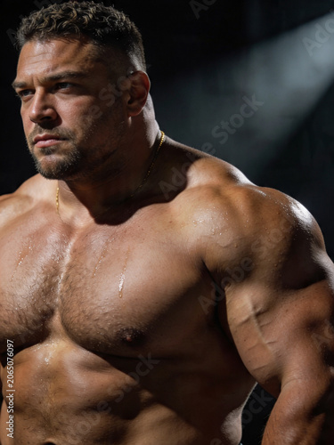 portrait of a muscular man