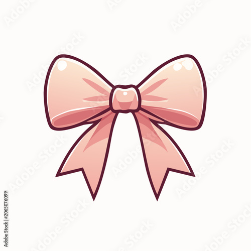 Pink Bow Illustration