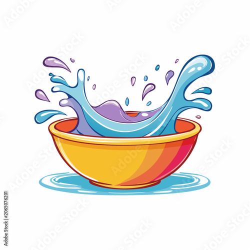 Water Splash in a Bowl