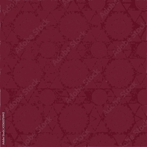 Tribal Geometric Pattern Texture Seamless Background, Burgundy and Beige