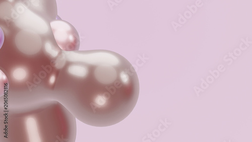 Tableau sur toile 3D render animation motion design presentation background wallpaper metasphere