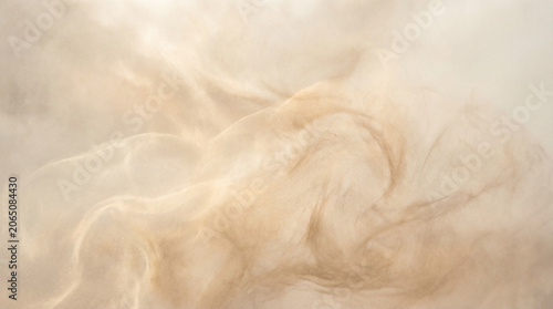 Soft Golden Smoke Texture Background