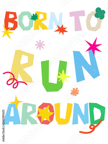 Canvastavla born to run around