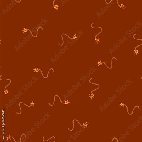 Obraz na plátne pattern blasting dynamite fuse cartoon