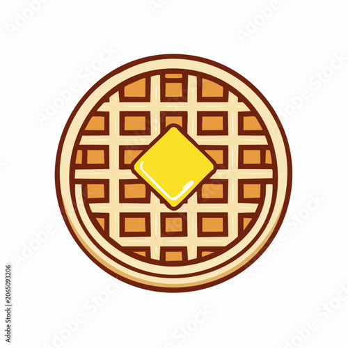 Waffle with Butter Icon