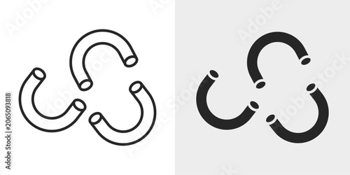 Bild auf Leinwand Macaroni Icon represents pasta dishes, comfort foods, and family meals