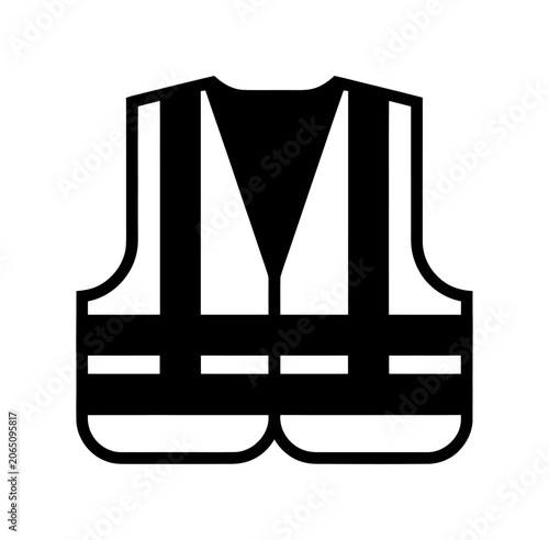 Vector graphic of a safety vest
