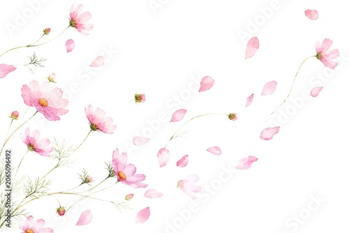 Cute watercolor illustration of lovely baby woodland animals on white background.