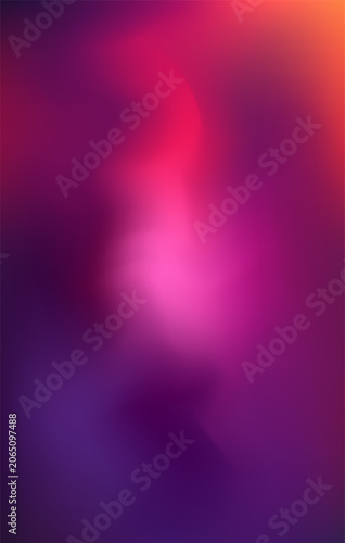Tableau sur toile Abstract vibrant gradient background with rich purple and magenta tones, featuring soft, undulating shapes and a blurred luminous center