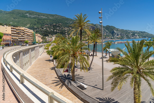 Esplanade des Sablettes in Menton on the French Riviera