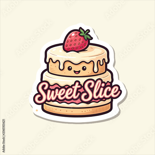 Vector illustration of a cake