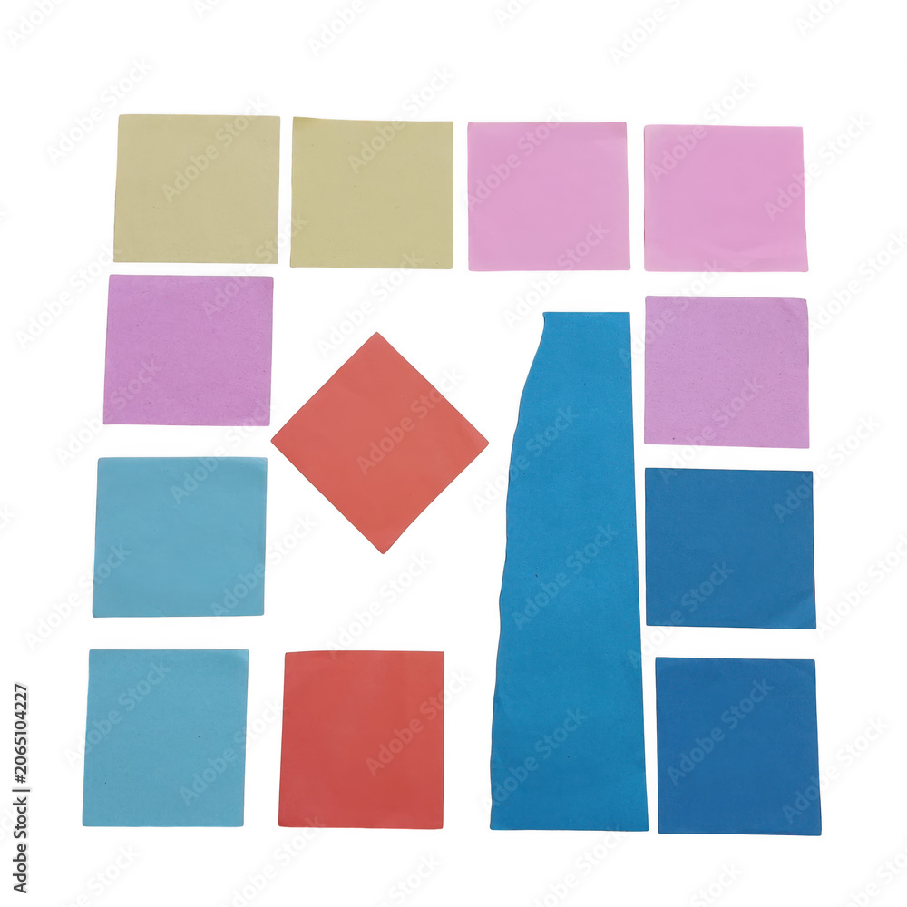 Fototapeta premium Colorful geometric pattern background with squares and diamonds