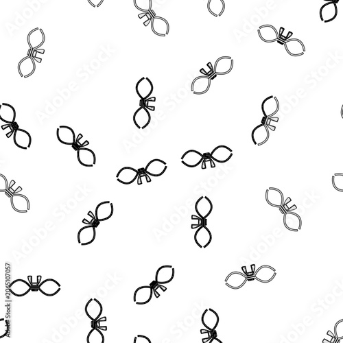 pattern secure pipe clamp cartoon. grip hold, stabilize adjust, align tension secure pipe clamp sign vector