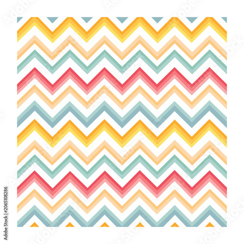 Colorful zigzag chevron seamless pattern