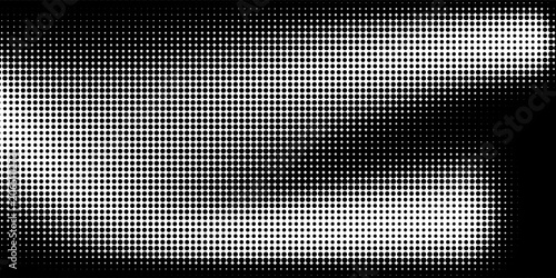 Abstract spiral halftone dots and diagonal lines background with swirling effect