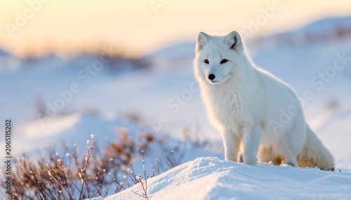 Obraz na płótnie fox in snow