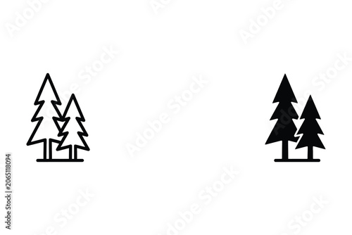 christmas tree vector illustration