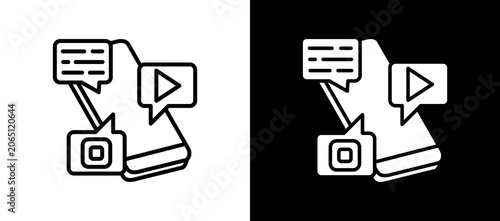 Social Media lineglyph icon