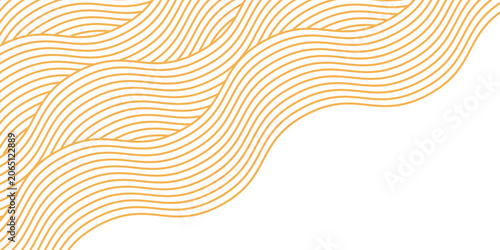 Tableau sur toile Yellow instant noodles, pasta and spaghetti texture with geometric wavy lines