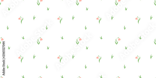 Cute seamless watercolor floral texture tiny flowers on white background, repeating backdrop with mini blossom, ditsy vector illustrations