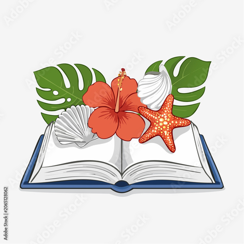 Open Book with Tropical Elements