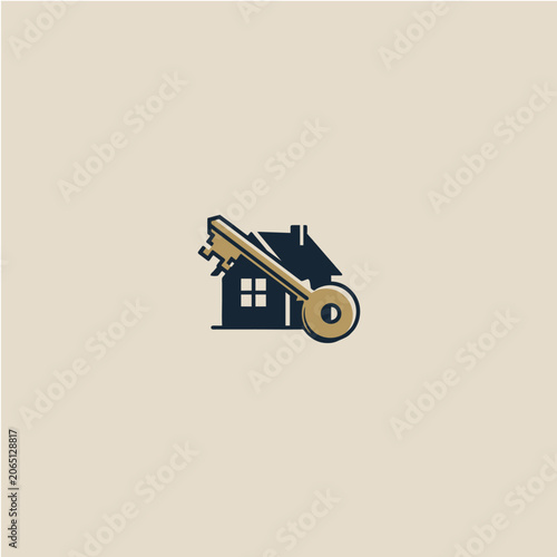 Mortgage and Home Key Logo