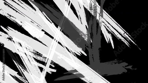 Grunge brush stroke animation for street fashion intros. brush stroke animation random overlay background.