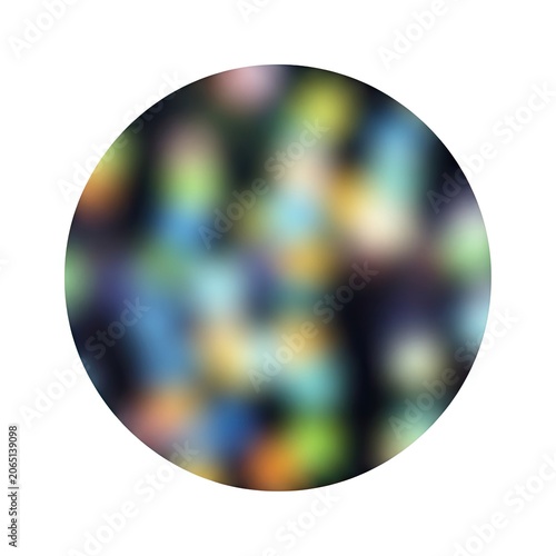 Abstract Blurred Colorful Lights on Dark Background.