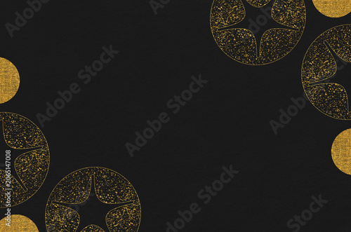 Japanese modern pattern washi paper background. Japanese Washi paper texture featuring an abstract morning glory flower design.