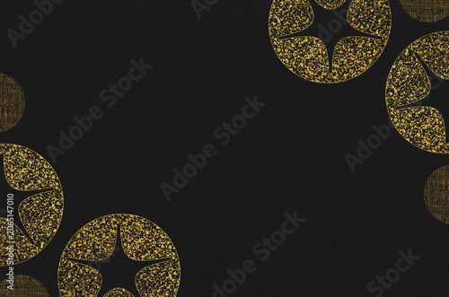 Japanese modern pattern washi paper background. Japanese Washi paper texture featuring an abstract morning glory flower design.