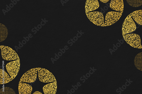 Japanese modern pattern washi paper background. Japanese Washi paper texture featuring an abstract morning glory flower design.