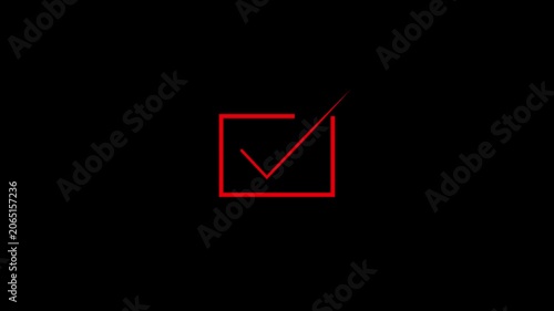 Colorful Check Mark Icons Set – Green, Red and Black Tick Symbols for Approval, Verification and Completed Tasks
