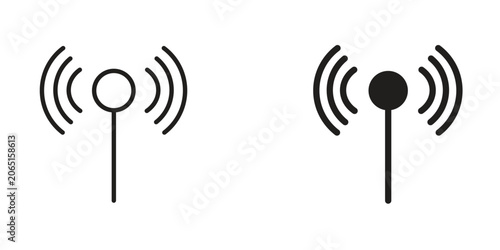 Antenna icon Design Illustrations. editable web icons