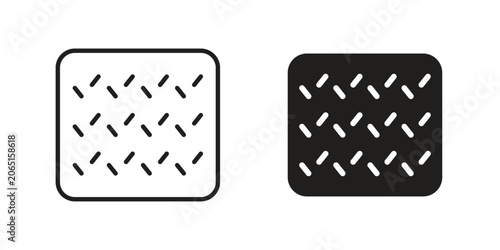 Tableau sur toile Anti skid feet icon Design Illustrations. editable web icons