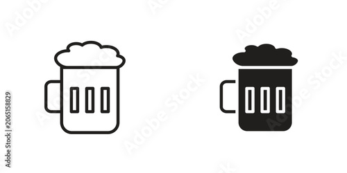 Tableau sur toile Beer icon Design Illustrations. editable web icons