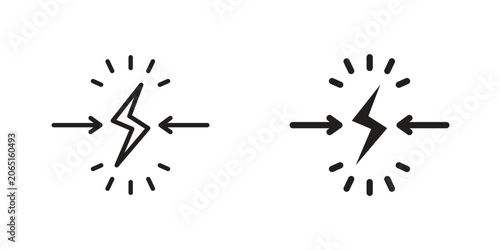 Bild auf Leinwand Conflict icon Design Illustrations. editable web icons