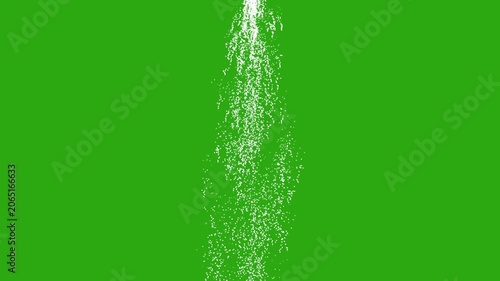 Water of fountains with green screen background. Water Failing Down on green screen motion graphic effect. waterfalls falls, Seamless Waterfall Green Screen Background with Alpha Channel.