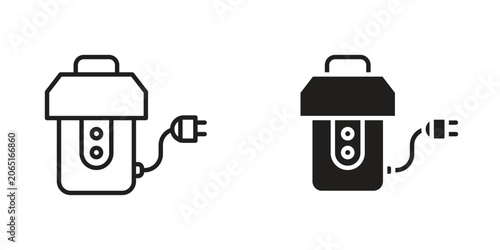 Φωτογραφία Garbage disposal icon Design Illustrations. editable web icons
