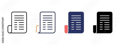 Letter Correspondence Management Icon for Business Communication and Documentation