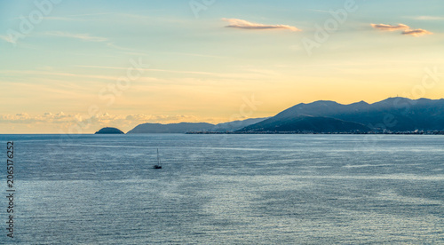 Sundown scenery in Italy