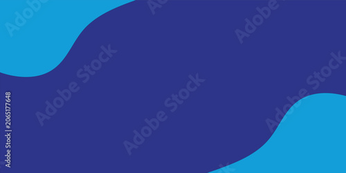 Minimalist dark blue background with abstract cyan fluid shapes