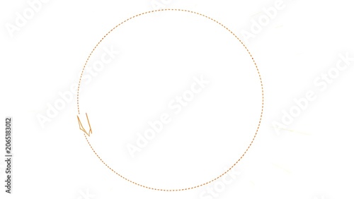 Bright Circular Sun Icon with Light Rays