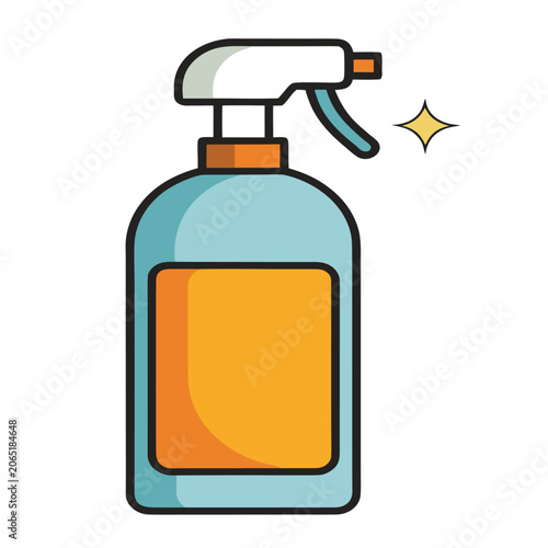 logo vector design spray bottle