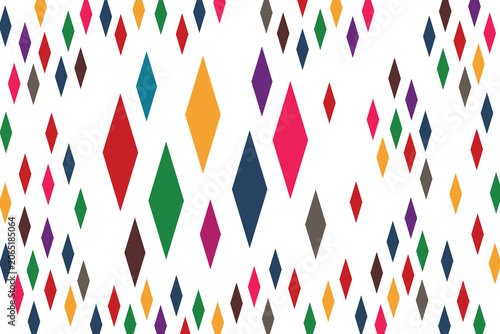 aesthetic colorful diamond shape clown kids pattern art wallpaper white background