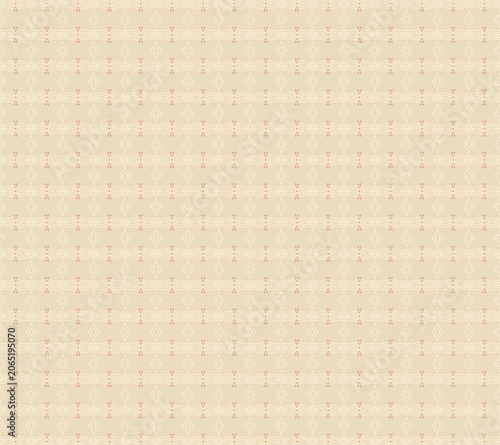 Konstfotografi Warm pastel sorbet minimalist tileable outline background pattern in baby pink,